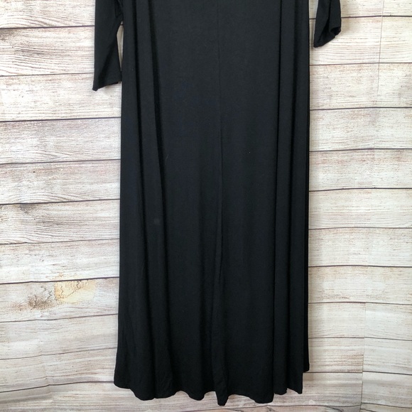Philosophy Comfy Black High Low Maxi Dress SzM - Picture 6 of 7